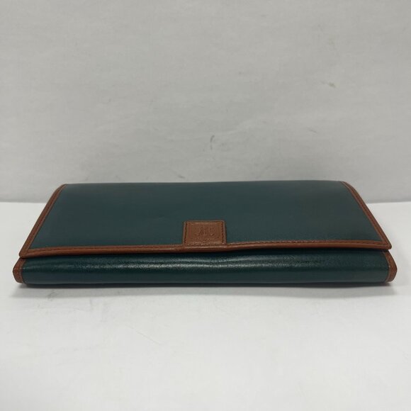 CELINE Vintage Dark Green Leather Bifold Long Wallet - Preowned - Picture 6 of 15